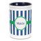 Stripes Ceramic Pencil Holders - Blue