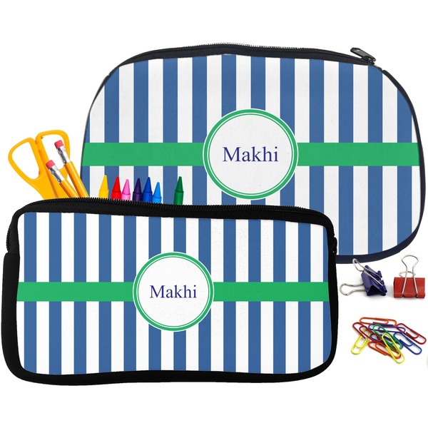 Stripes Pencil / School Supplies Bags Small and Medium