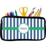 Stripes Neoprene Pencil Case - Small w/ Name or Text