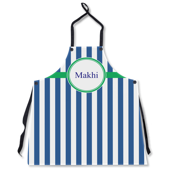 Custom Stripes Apron Without Pockets w/ Name or Text