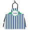 Stripes Apron Without Pockets w/ Name or Text