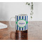 Stripes Personalized Coffee Mug - Lifestyle