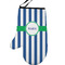 Stripes Personalized Oven Mitt - Left