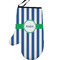 Stripes Left Oven Mitt (Personalized)