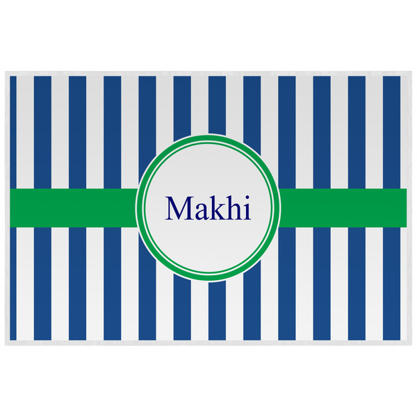 Custom Stripes Laminated Placemat w/ Name or Text