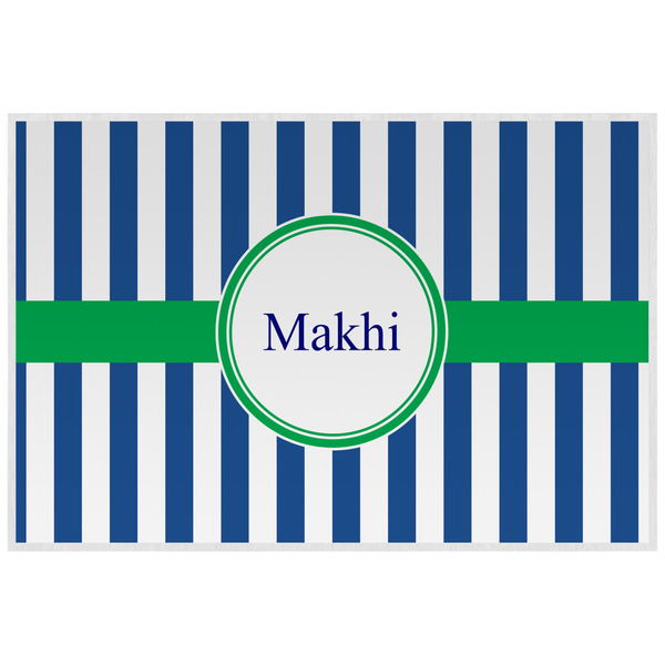Custom Stripes Laminated Placemat w/ Name or Text