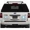 Stripes Personalized Square Car Magnets on Ford Explorer
