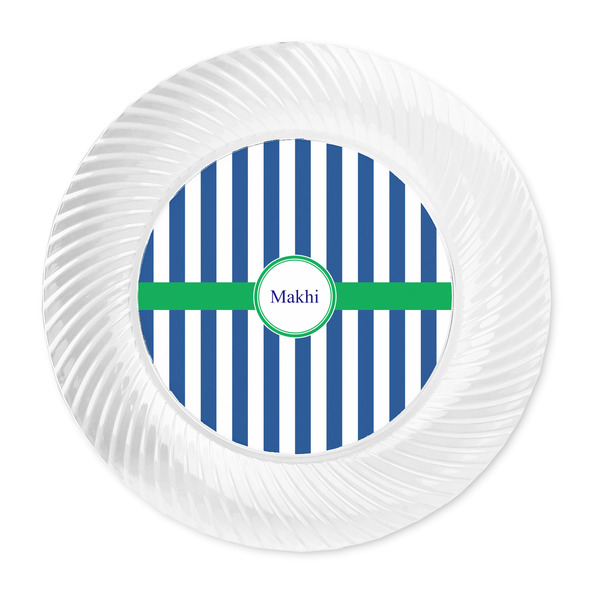 Stripes Plastic Party Dinner Plates - Approval