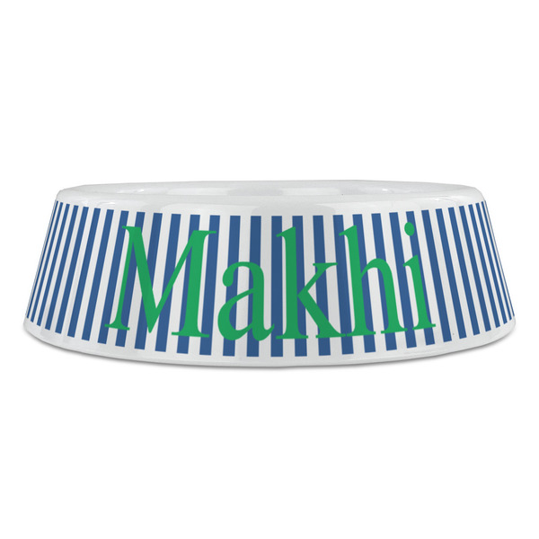 Stripes Plastic Pet Bowls - Large - FRONT