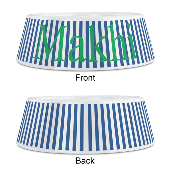 Stripes Plastic Pet Bowls - Medium - APPROVAL