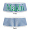 Stripes Plastic Pet Bowls - Medium - APPROVAL