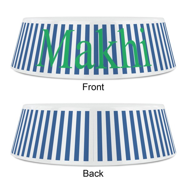 Stripes Plastic Pet Bowls - Small - APPROVAL