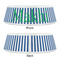 Stripes Plastic Pet Bowls - Small - APPROVAL