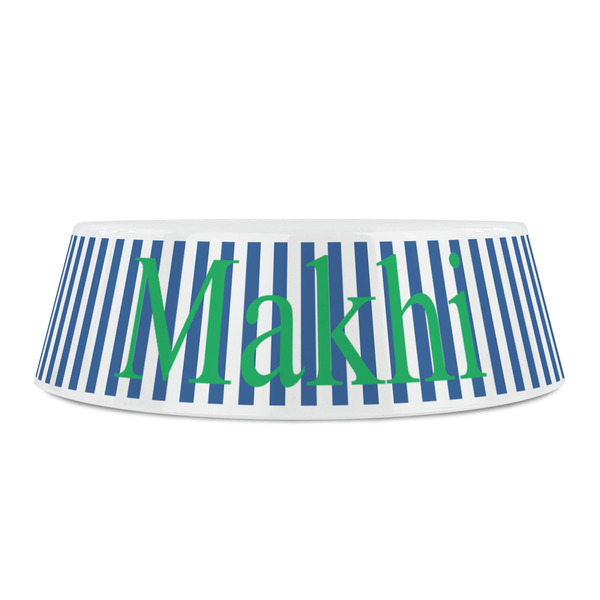 Stripes Plastic Pet Bowls - Small - FRONT