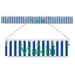 Stripes Plastic Ruler - 12" (Personalized)