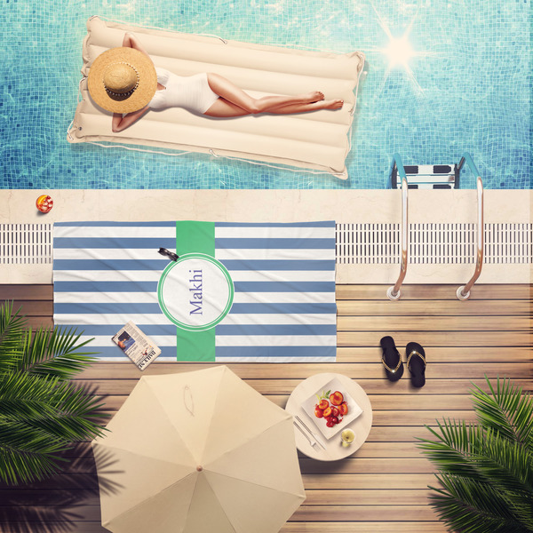 Stripes Pool Towel Lifestyle