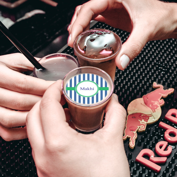 Stripes Printed Drink Topper - XSmall - In Shot Glass