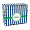 Stripes Wood Recipe Box - Full Color Print (Personalized)