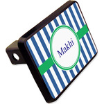 Stripes Rectangular Trailer Hitch Cover - 2" w/ Name or Text
