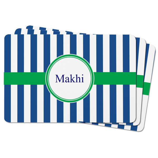 Stripes Rectangular Fridge Magnet - THREE