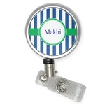 Stripes Retractable Badge Reel (Personalized)