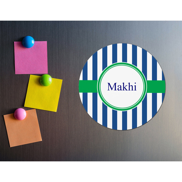 Stripes Round Fridge Magnet - LIFESTYLE
