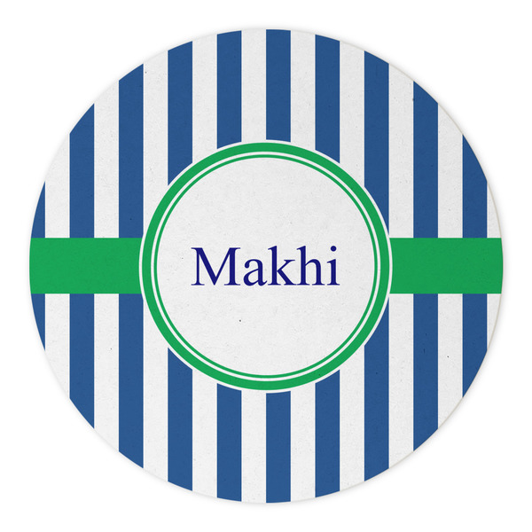 Stripes Round Paper Coaster - Approval