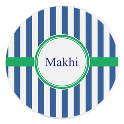 Stripes Round Stone Trivet (Personalized)