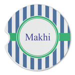 Stripes Sandstone Car Coaster - Single (Personalized)