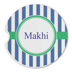 Stripes Sandstone Car Coaster - Single (Personalized)