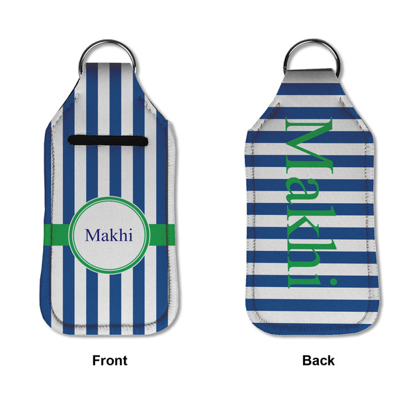 Stripes Sanitizer Holder Keychain - Large APPROVAL (Flat)