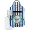 Stripes Sanitizer Holder Keychain - Small with Case