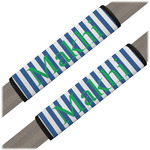 Stripes Seat Belt Covers (Set of 2) (Personalized)