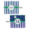 Stripes Security Blanket - Front & Back View