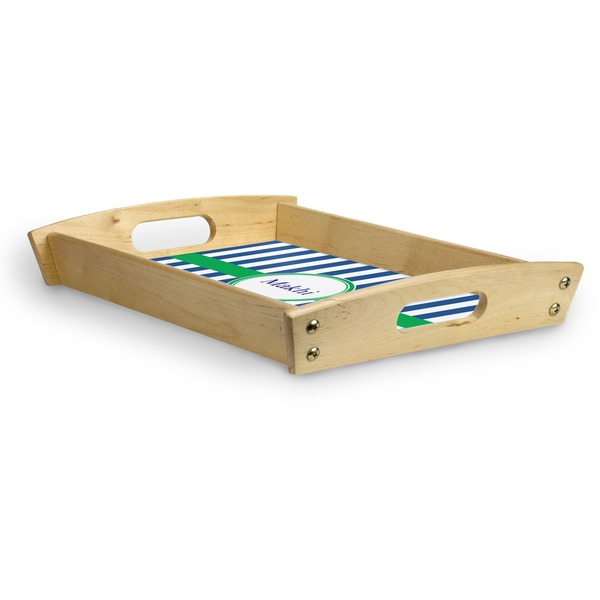 Stripes Serving Tray Wood Small - Corner