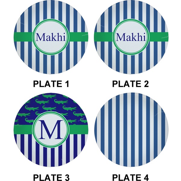 Stripes Set of Appetizer / Dessert Plates (Approval)