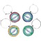 Stripes Wine Charms (Set of 4) (Personalized)