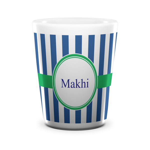 Stripes Shot Glass - White - FRONT