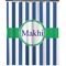 Stripes Extra Long Shower Curtain - 70"x84" (Personalized)