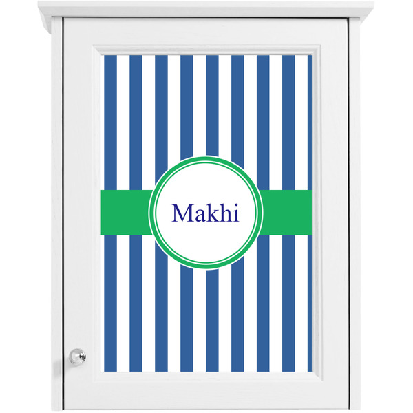 Stripes Single White Cabinet Decal
