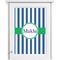 Stripes Single White Cabinet Decal