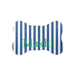 Stripes Bone Shaped Dog Food Mat (Small) (Personalized)