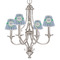 Stripes Small Chandelier Shade - LIFESTYLE (on chandelier)