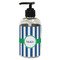Stripes Plastic Soap / Lotion Dispenser (8 oz - Small - Black) (Personalized)