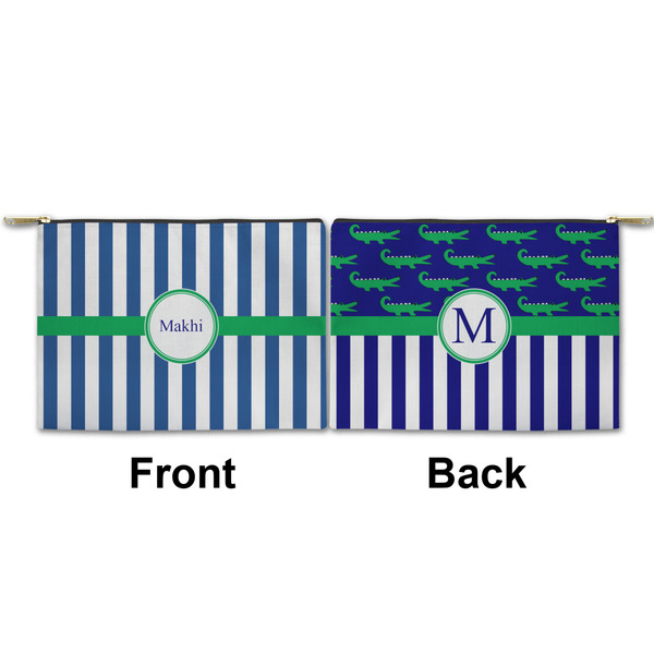 Stripes Small Zipper Pouch Approval (Front and Back)