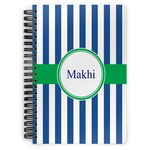 Stripes Spiral Notebook (Personalized)