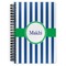 Stripes Spiral Notebook (Personalized)