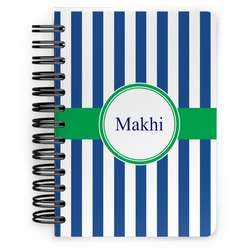 Stripes Spiral Notebook - 5x7 w/ Name or Text