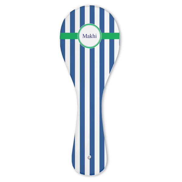 Custom Stripes Ceramic Spoon Rest (Personalized)