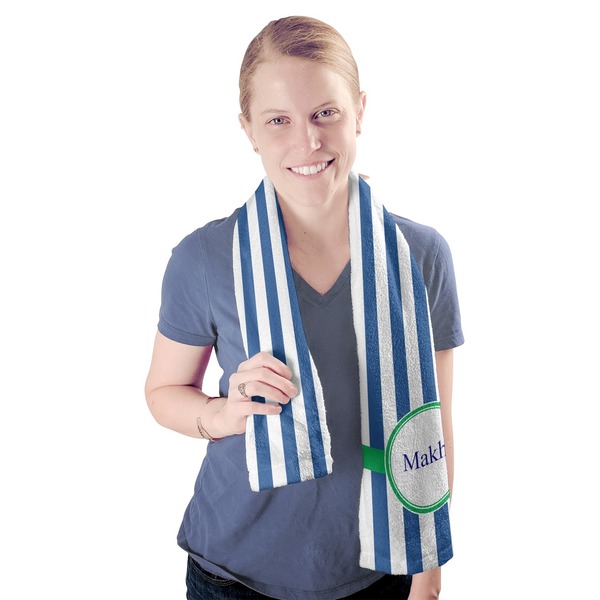 Stripes Sport Towel - Exercise use - Model
